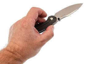 Складной нож Kizer Meteora, сталь Nitro-V, рукоять микарта, черный