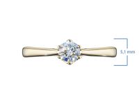 Кольцо из желтого золота э0312кц12241101