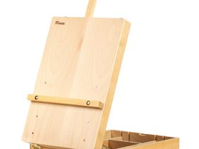 Мольберт настольный Pinax TE-06B с ящиком, большой, бук