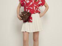 Блузка свободного силуэта с принтом