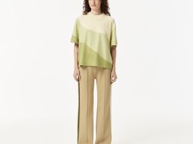 Женская футболка Lacoste свободного кроя