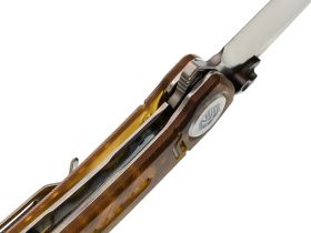 Складной нож Dr.Tech W3610PY, сталь 14C28N, рукоять PEI, желтый