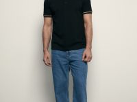 Поло с контрастной отделкой