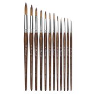 Кисть синтетика иммитация соболь круглая Sennelier "Precision" короткая ручка