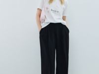 Футболка с цветочным принтом, Белый