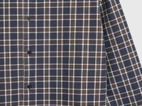 Рубашка из хлопка в клетку, Серый