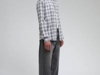 Рубашка из хлопковой фланели в клетку