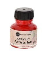 Тушь акриловая Manuscript "Acrylic Artists Ink" 30 мл, маджента
