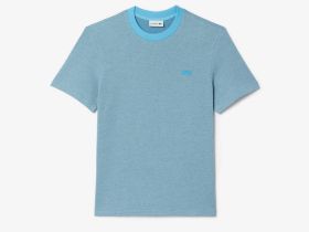 Мужская футболка Lacoste Caviar Piqué с контрастным вырезом