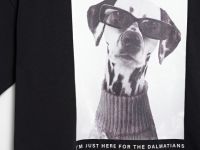 Футболка с принтом для девочек, Черный