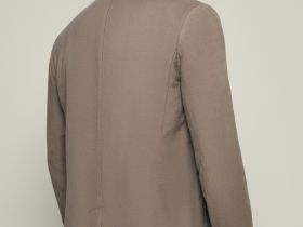 Однобортный пиджак с добавлением льна