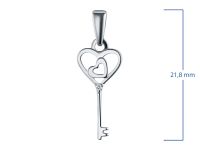 Подвеска из серебра с бриллиантом э0601пд01158300