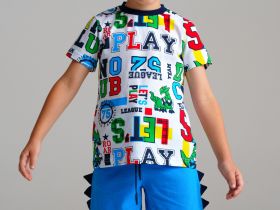 Комплект трикотажный для мальчиков: фуфайка (футболка), шорты