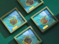 Подарочный набор "Горы и воды на тысячу ли" (цветок сливы) (металл)