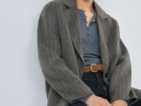 Однобортный жакет, Коричневый