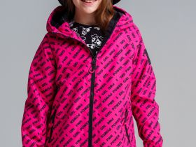 Куртка текстильная с полиуретановым покрытием для девочек (ветровка)