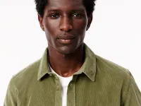 Мужская хлопковая велюровая рубашка Lacoste Regular Fit