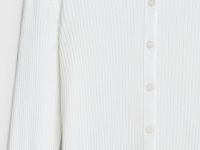 Кардиган в рубчик, Белый