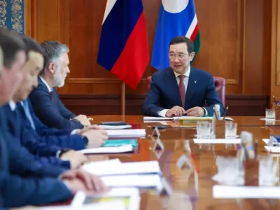 Глава Якутии провел рабочую встречу с руководителем «Таас-Юрях Нефтегазодобычи»