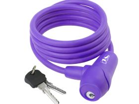 Велозамок M-wave ACME, комплект ключей, трос 8x1500 мм (оранжевый)