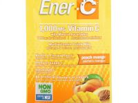 Ener-C, витамин C, смесь для приготовления мультивитаминного напитка со вкусом персика и манго, 1000 мг, 30 пакетиков, 9,64 г (0,3 унции) каждый
