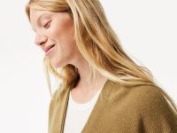 Женский шерстяной кардиган Lacoste с v-образным вырезом