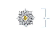 Пусеты из белого золота э4712пс04201125