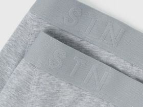 Трикотажные трусы-брифы, 2 шт., Серый