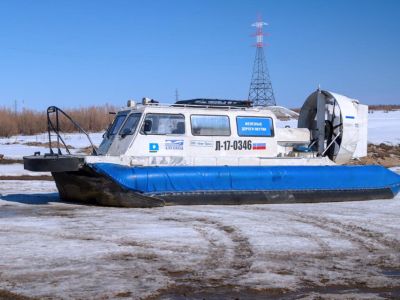 С 16 апреля трансфер пассажиров поезда через реку Лену будет выполняться судами на воздушной подушке