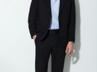 Рубашка из структурной ткани, Голубой