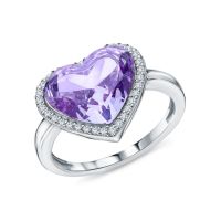 Серебряное кольцо с фианитами