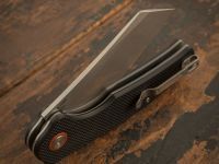 Складной нож CJRB Crag, сталь D2, рукоять G10, черный