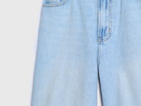 Шорты-бермуды со средней посадкой, Голубой