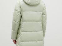 Стеганое пуховое пальто с капюшоном