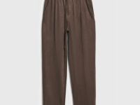 Брюки Baggy из искусственной замши, Коричневый