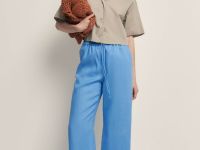 Брюки изо льна на резинке