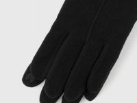 Перчатки из велюра, Черный