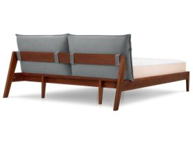 Кровать Эвелен-Орех 160 Шенилл Серый
