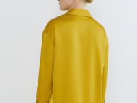 Сатиновая блузка, Желтый