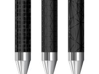 Ручка шариковая Berlingo "DoubleBlack" синяя 0,7 мм, игольчатый стержень