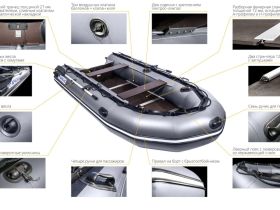 Лодка ПВХ АПАЧИ 3300 СК (слань+киль)