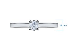 Кольцо из белого золота с бриллиантами э0901кц02150900