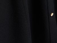 Вязаное платье мини, Черный