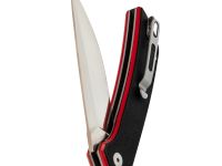 Складной нож Амур Техно малый, сталь N690, рукоять G10 черно-красный