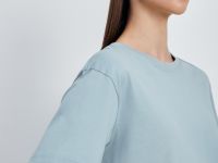 Футболка из мерсеризованного хлопка с коротким рукавом