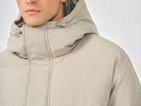 Утеплённая куртка с капюшоном и накладными карманами, Серый