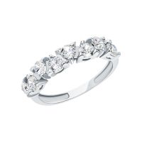 Серебряное кольцо с фианитами