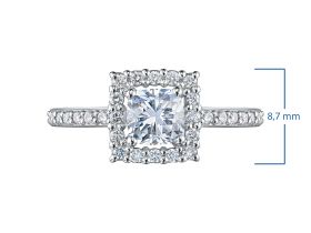 Классическое кольцо из белого золота э0912кц10220016_white