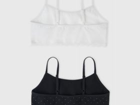 Топ для девочек, 2 шт., Черный