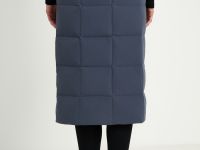 Утепленная юбка на молнии прямого силуэта